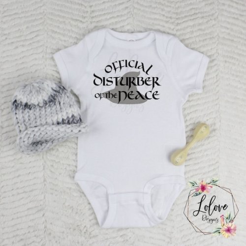 Official Disturber of the Peace Baby Bodysuit - Etsy