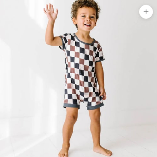 On Your Mark Shorty Romper