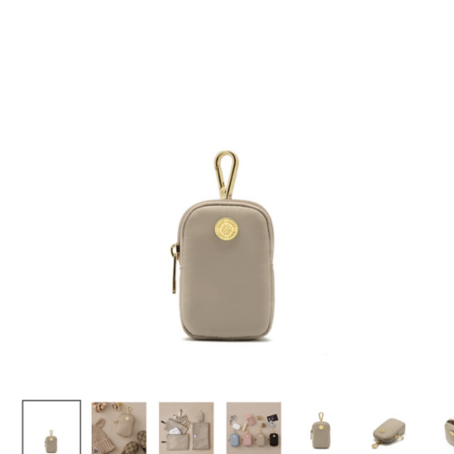 HAPP Brand Clip-On Pouch in Beige