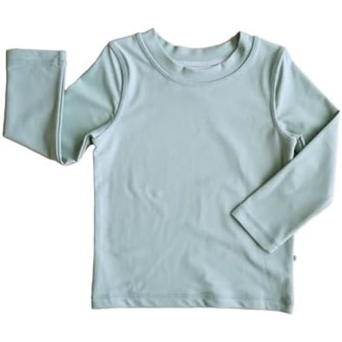 Caden Lane Boys' Long Sleeve Rash Guard, UPF 50+, Quick-Dry & Chlorine Resistant Swimwear for Babies, Toddlers & Kids