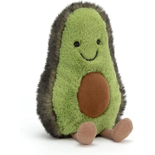Jellycat Amuseables Avocado Stuffed Toy, Small 8 inches - Vegetable Plush - Fun Gift Idea
