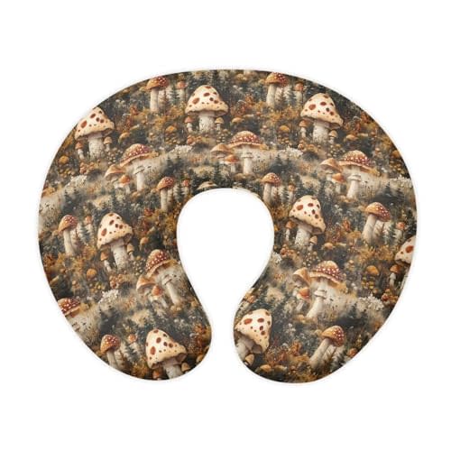 Daulesho Mushroom Nursing Pillow Cover, Forest Wild Mushrooms Soft Slipcover for Breastfeeding Pillows, Mushroom with Spots Art Feeding Pillow Slipcover for Baby Boy & Girl