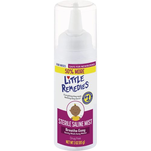 Little Remedies Sterile Saline Nasal Mist, Safe for Newborns, 3 oz