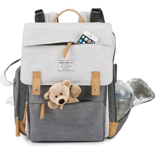 Eddie Bauer Cascade Back Pack Diaper Bag - Black/gray
