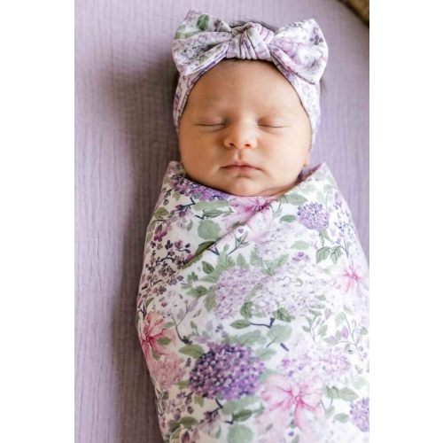 Oversized Swaddle Blanket | Lavender Lullaby