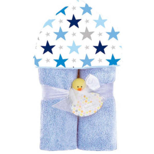 Plush Hooded Towel - Blue Stars – The Present Event