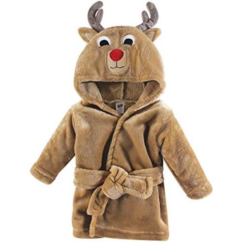 Hudson Baby Unisex Baby Plush Animal Face Bathrobe