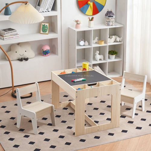 Isabelle & Max™ Drawing and Activity Board Children Table with 2 Chairs Set | Wayfair