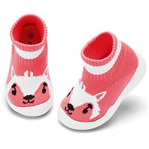Engtoy Baby Sock Shoes Baby Walking Shoes Infant Non-Slip Breathable Slippers with Soft Rubber Sole Baby Boys Girls Slip On Sneakers