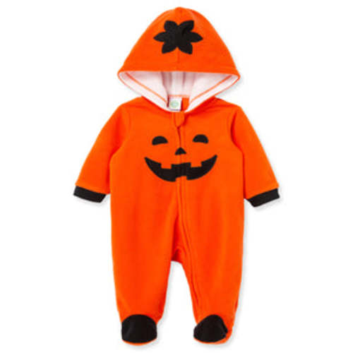 Pumpkin Fleece Footie – 6m