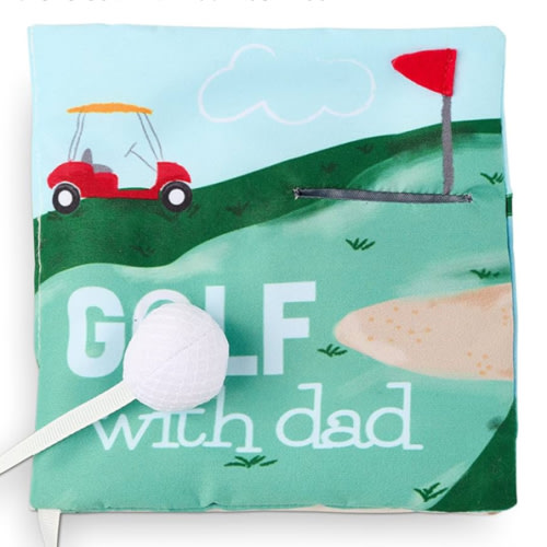 Mud Pie Children's Golf with Dad Plush Book