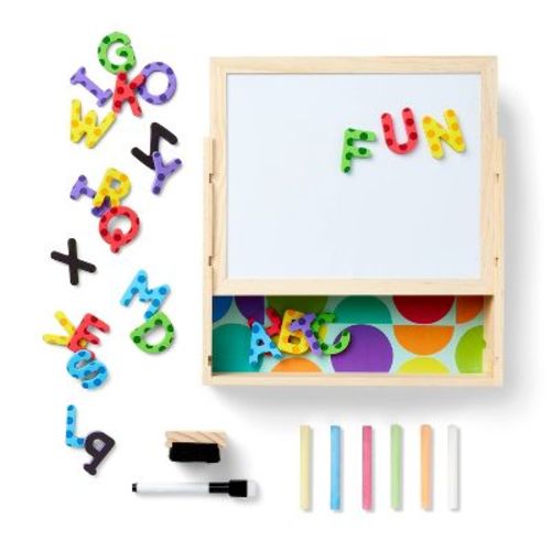 Letters & Numbers Craft Set. Chalk Board and Magnets Drawing and Coloring Kit. Mondo Llama™