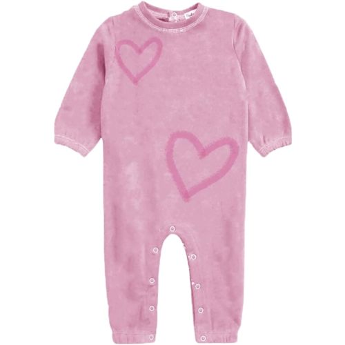Splendid baby-girls Spray Heart OnesieOnesie - 3-6M - Wild Rose