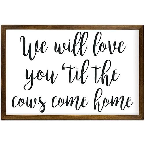 We Will Love You Til The Cows Come Home, Nursery Sign, Farm Theme Nursery Decor, Farmhouse Nursery Decor, Farm Nursery Sign, Baby Boy Gift