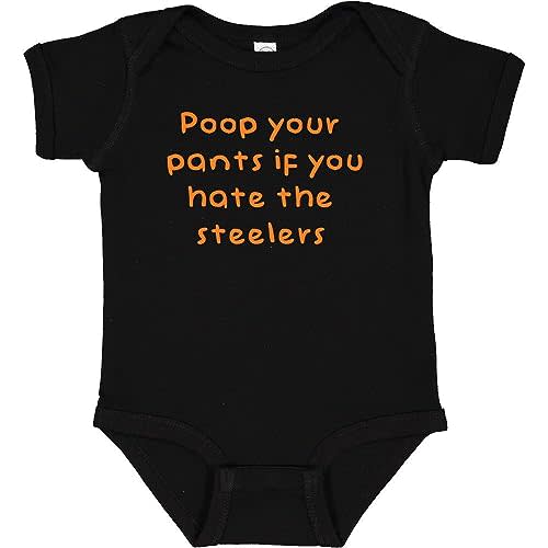 Bengals Fan Poop Your Pants if You Hate the Steelers Funny Bodysuit Outfit