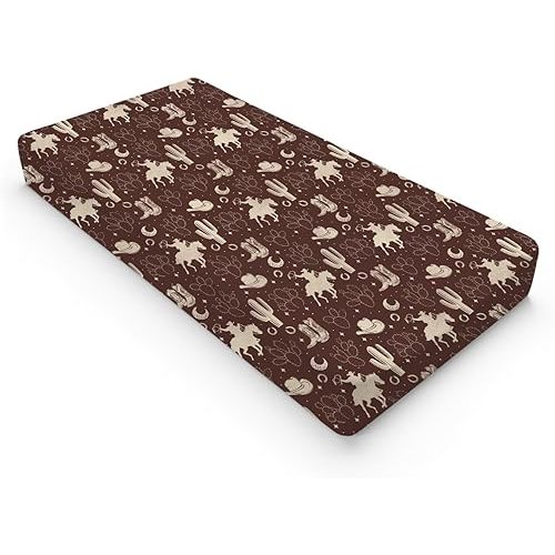 Vintage Western Baby Changing Pad Cover, 16x32