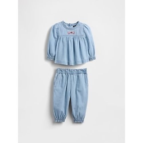 Baby Denim Ruffle Outfit Set | Gap
