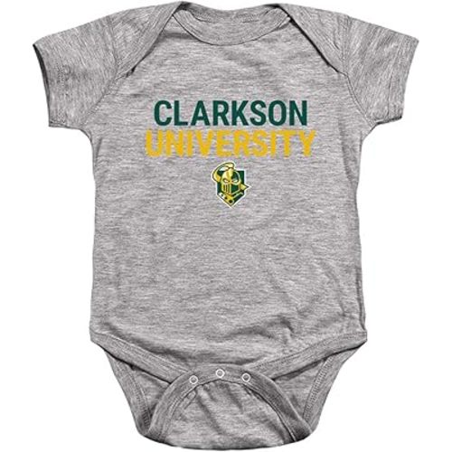 LOGOVISION Clarkson University Official Stacked Unisex Infant Snap Suit for Baby