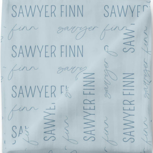 Personalized Baby Name Swaddle Blanket