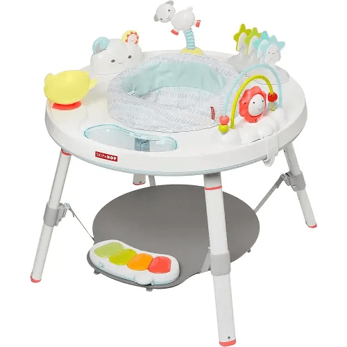 Skip Hop Baby Activity Center: Interactive Play Center with 3-Stage Grow-with-Me Functionality, 4mo+, Silver Lining Cloud