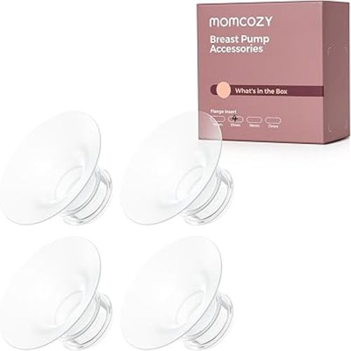 Momcozy Original Replacement Accessories for M5| M6| M9, Food-Grade Silicone & BPA Free, Original Breastfeeding Parts, Inserts 17mm, 4 Pack