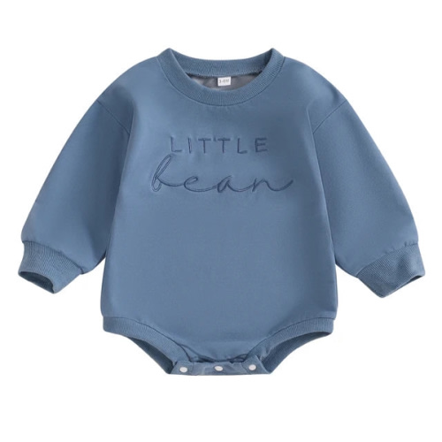 LITTLE BEAN Embroidered Long-Sleeve - Hazel & Bo