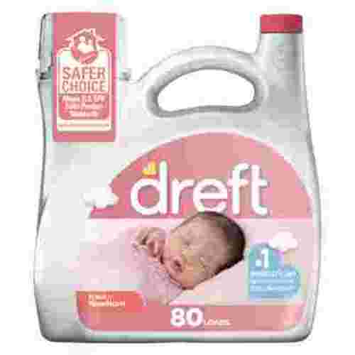 Dreft Newborn Baby Liquid Laundry Detergent, Sensitive Skin, Hypoallergenic, 80 Loads, 105 fl oz