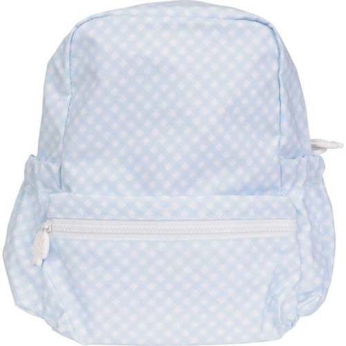 The Small Backpack, Blue Gingham - Apple of My Isla | Maisonette