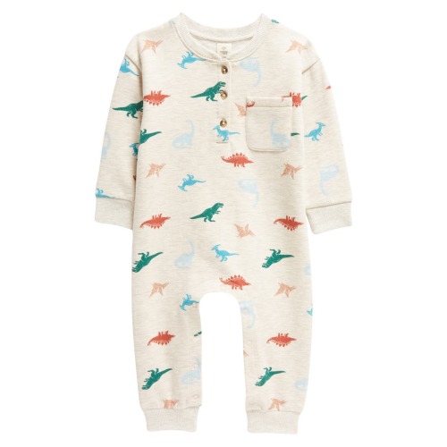 Henley Pocket Romper, 9M