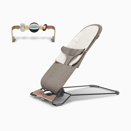 UPPAbaby Mira 2-in-1 Bouncer and Seat & Toy Bar Bundle - Wells/Wonder Wheel