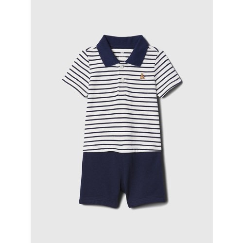 Baby 2-in-1 Polo Shorty One-Piece