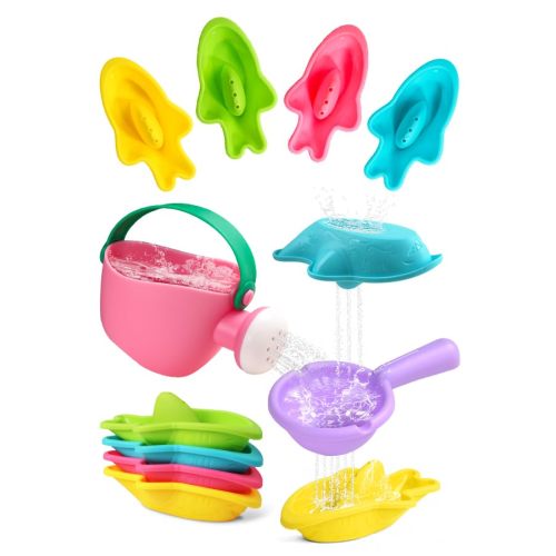 Fajiabao Baby Bath Toys for Kids Ages 1-3 Toddler Bath Toys Mold Free for 12+ Months Bathtub Beach Sand Pool Water Table Toys for 1 2 3 4 5 6 Years Old Girls Boys Gifts (6 PCS)