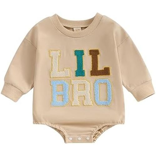 YINGISFITM Toddler Baby Girl Clothes Long Sleeve Pullover Sweatshirt Romper Fall Winter Cute Sister Brother Matching Outfits