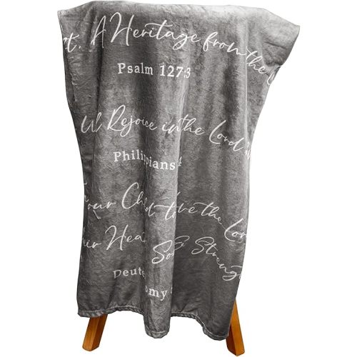 Scripture Throw Blanket for This Child We Have Prayed Lightweight Inspirational Bible Verses 1 Samuel 1:27, 50"x 60" Gift for New Parents to be