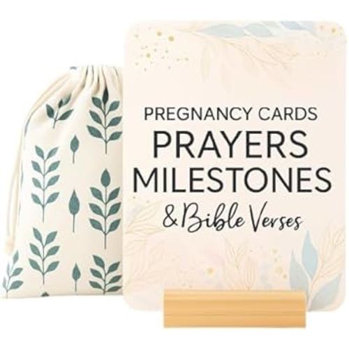 Trimester Pregnancy Must Haves - Essential Gift Set for First Time Moms, Healthy Pregnancy, Prayer Cards for Pregnant Women, Mama to Be, Expecting Parents Unique Gifts, Early Pregnancy Reveal