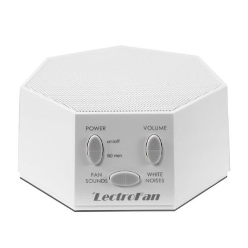 LectroFan High Fidelity White Noise Machine with International Power Adaptors for the US, UK and EU - Global Power Edition - White