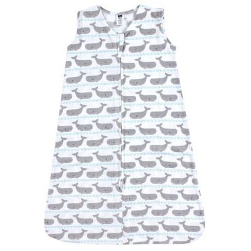 Hudson Baby Infant Boys Cotton Sleeveless Wearable Sleeping Bag, Sack, Blanket, Whales