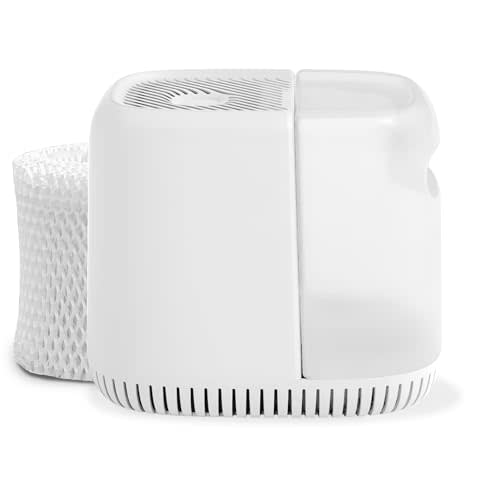 Canopy Bedside Humidifier - 36 HR Run Time, 2.5L Capacity - Help Alleviate Symptoms of Allergies, Flu, Cold, Dry Skin Includes Humidifier, Unwind Aroma, Filter, Power Cord & Adapter - White