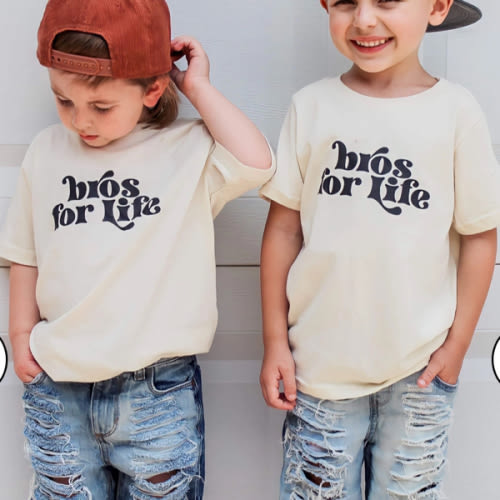 Bros for Life | Ivory Graphic T-shirt – Crump and Company
