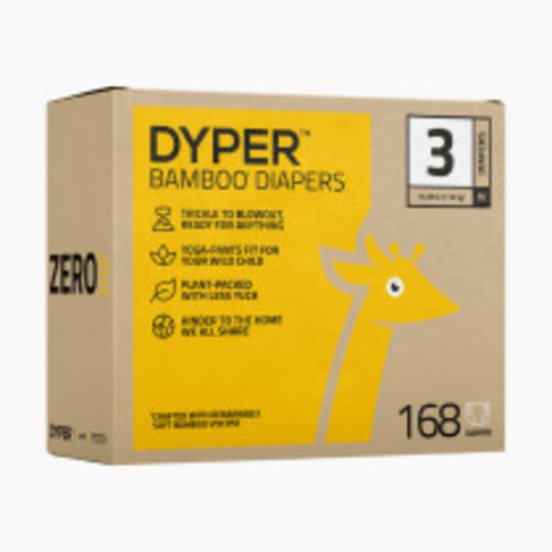 DYPER Bamboo Viscose Baby Diapers - Size 3, 6