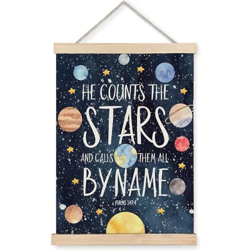 URLLUAE Solar System Poster Hanger Frame, Space Nursery Decor,Space Wall Art,Outer Solar System for Kids Room Decor for Boys Room,12x16 Inches