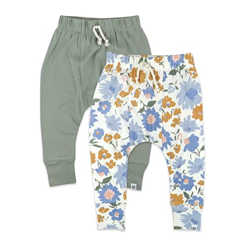 HonestBaby Multipack Honest Pants Joggers Pull on Organic Cotton for Infant Baby and Toddler, Boys, Girls, Unisex (Legacy)