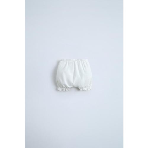 EMBROIDERED BLOOMERS - Oyster-white 1-3M | ZARA
