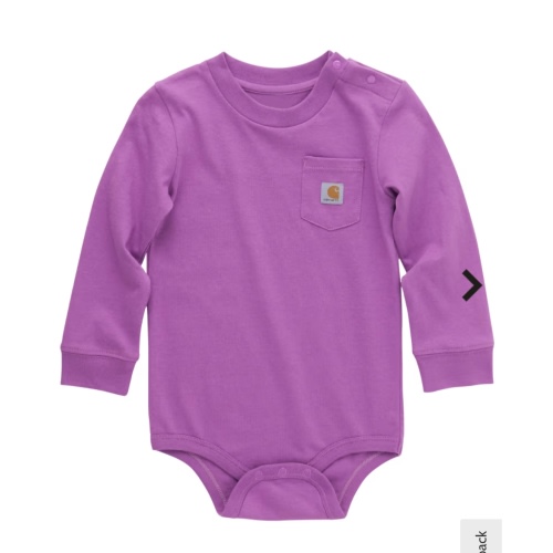 Carhartt Long-Sleeve Pocket Bodysuit for Babies