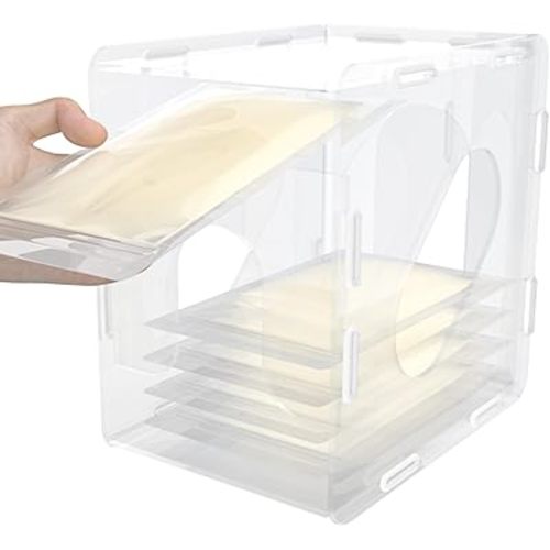 Freeze Organizer for Breast Milk Storage Bags, Container Storing First-In First-Out System for Freezing Breastmilk to Feed Baby,Reusable Breastfeeding Essentials,Highly Clear Breast Milk Storage Tower
