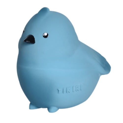 Bird Natural Rubber Teether, Rattle & Bath Toy