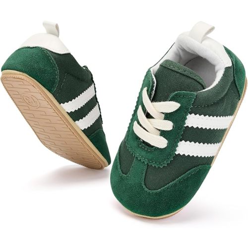 BACSAC Baby Shoes for Boys Girls Non Slip Low Top Infant Walking Shoes Breathable Comfort Toddler Walker Shoes Pull On Newborn Baby Sneakers 3 6 9 12 Months