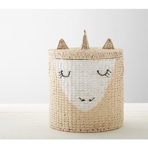 Unicorn Lidded Hamper | Pottery Barn Kids