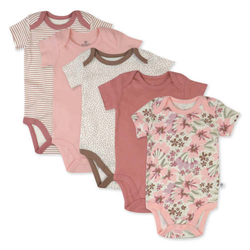 5-Pack Organic Cotton Short Sleeve Bodysuits | Honest Baby Clothing
