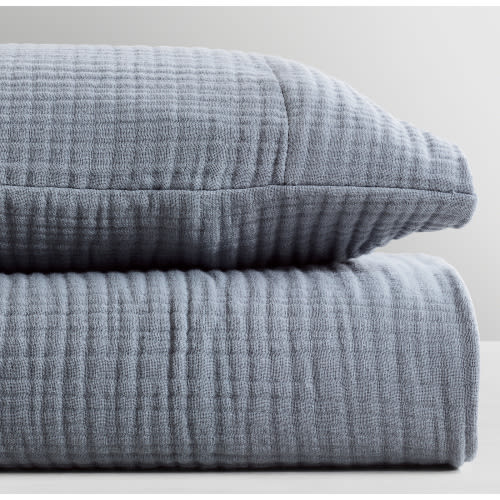 Featherlight Cotton Gauze Crib Fitted Sheet | RH Baby & Child